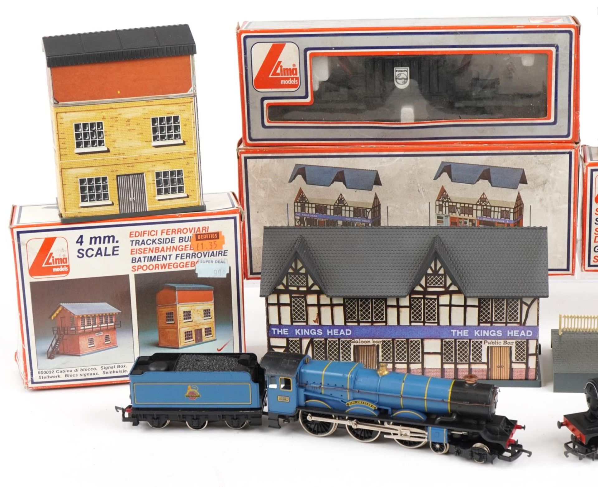 Lima and Hornby OO gauge model railway, some with boxes, including King Charles II locomotive with - Bild 2 aus 3