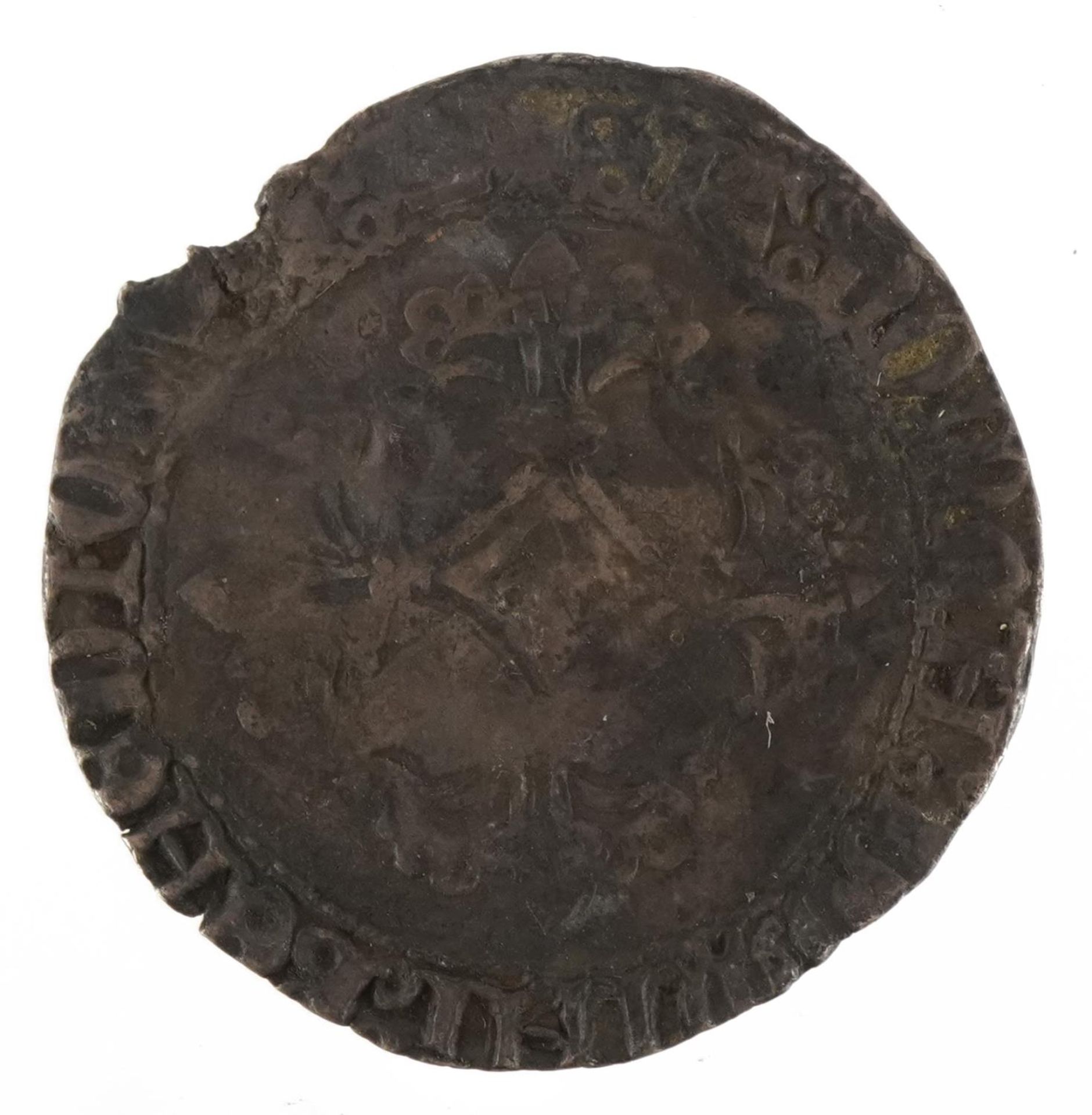 Charles the Bold Duke of Burgundy hammered silver double patard with related paperwork : For further