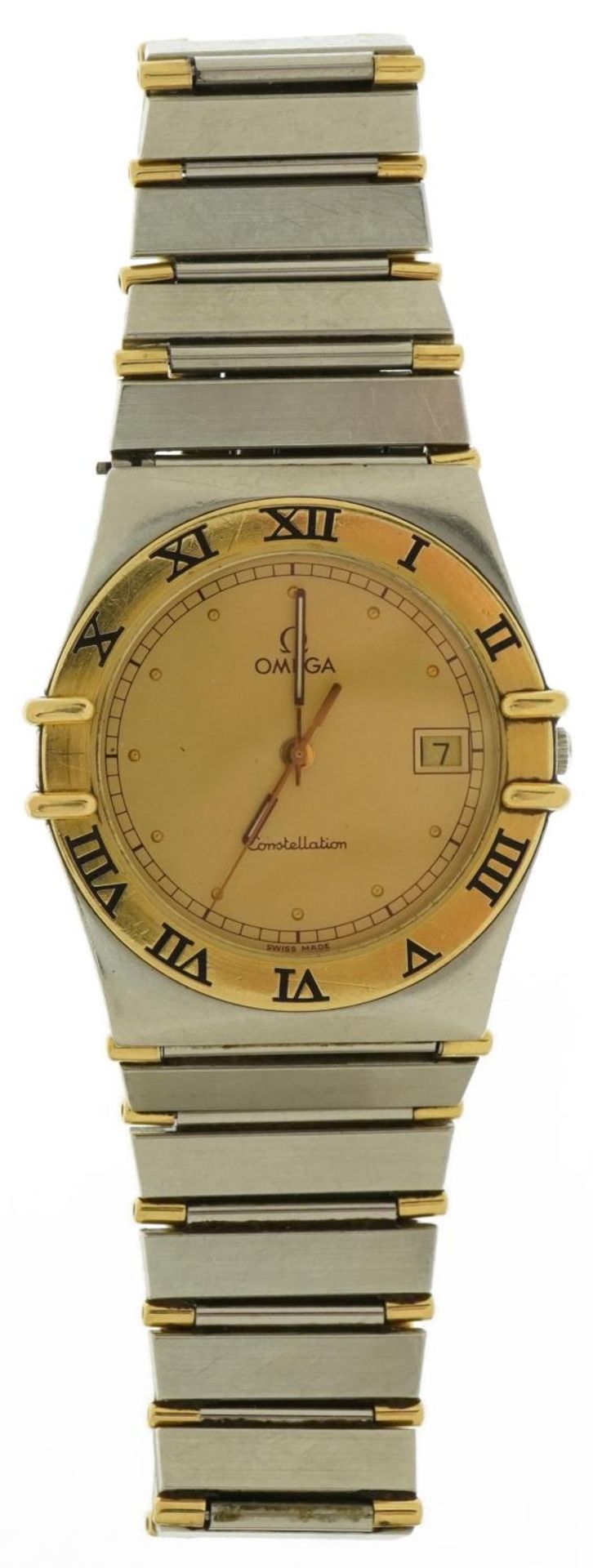 Omega, gentlemen's Omega Constellation wristwatch with date aperture, the case numbered 53334611, - Bild 2 aus 5