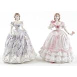 Two Royal Worcester figurines with boxes comprising The Last Waltz 1352/12500 and The Masquerade