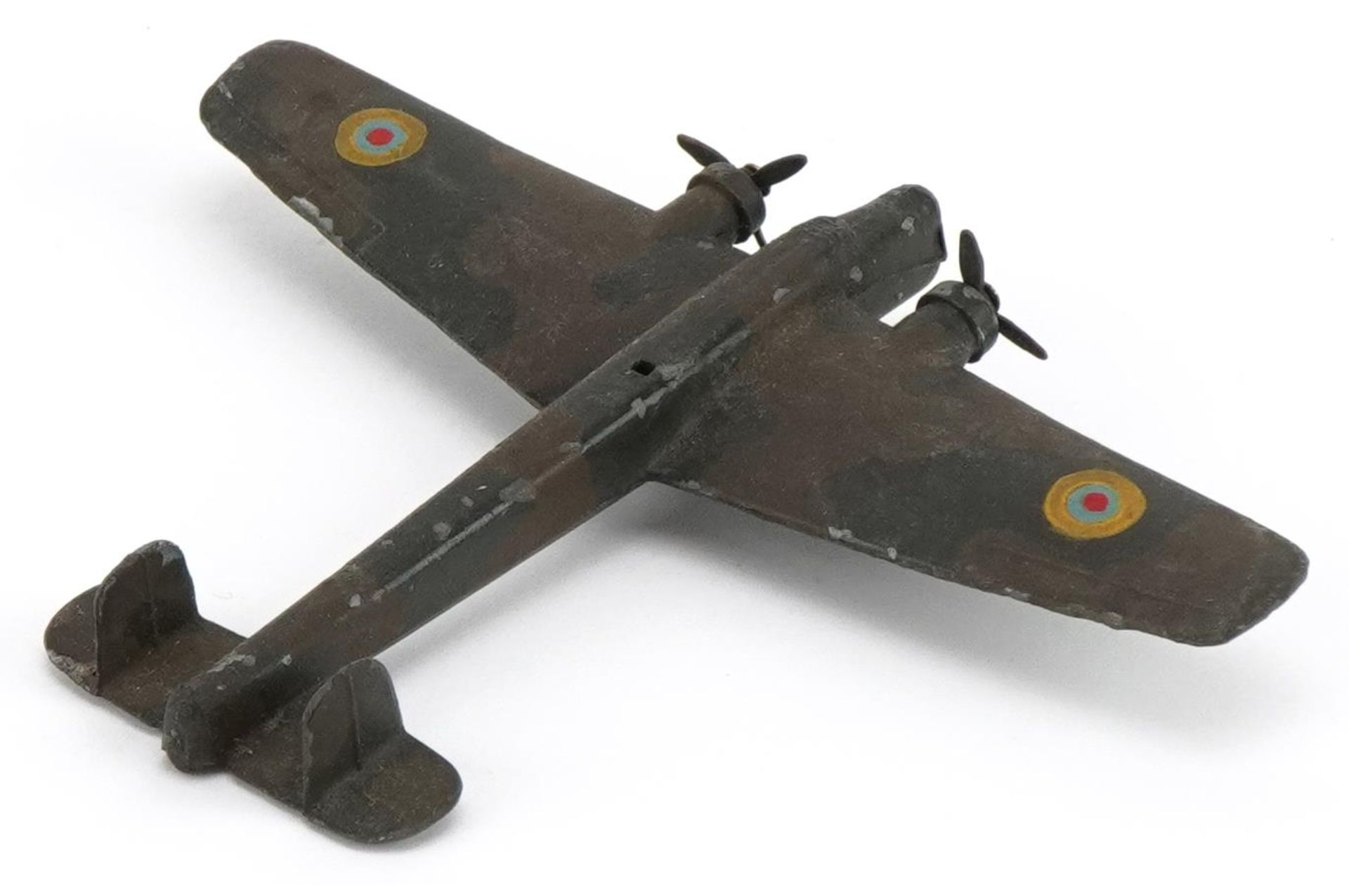 Vintage Dinky Toys diecast Armstrong Whitworth Whitley Bomber, (camouflaged) with box, no 62T : - Image 3 of 5