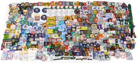 Large collection of 1970s and later predominantly scouting, girl guides and jamboree cloth