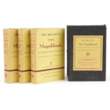 The Muqaddimah, three hardback books by Ibn Khaldûn volumes 1-3 with slip case, published Panthern