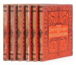 Dictionary of Needlework, set of six hardback books, Div 1-6, published London A W Cowan 30 and 31