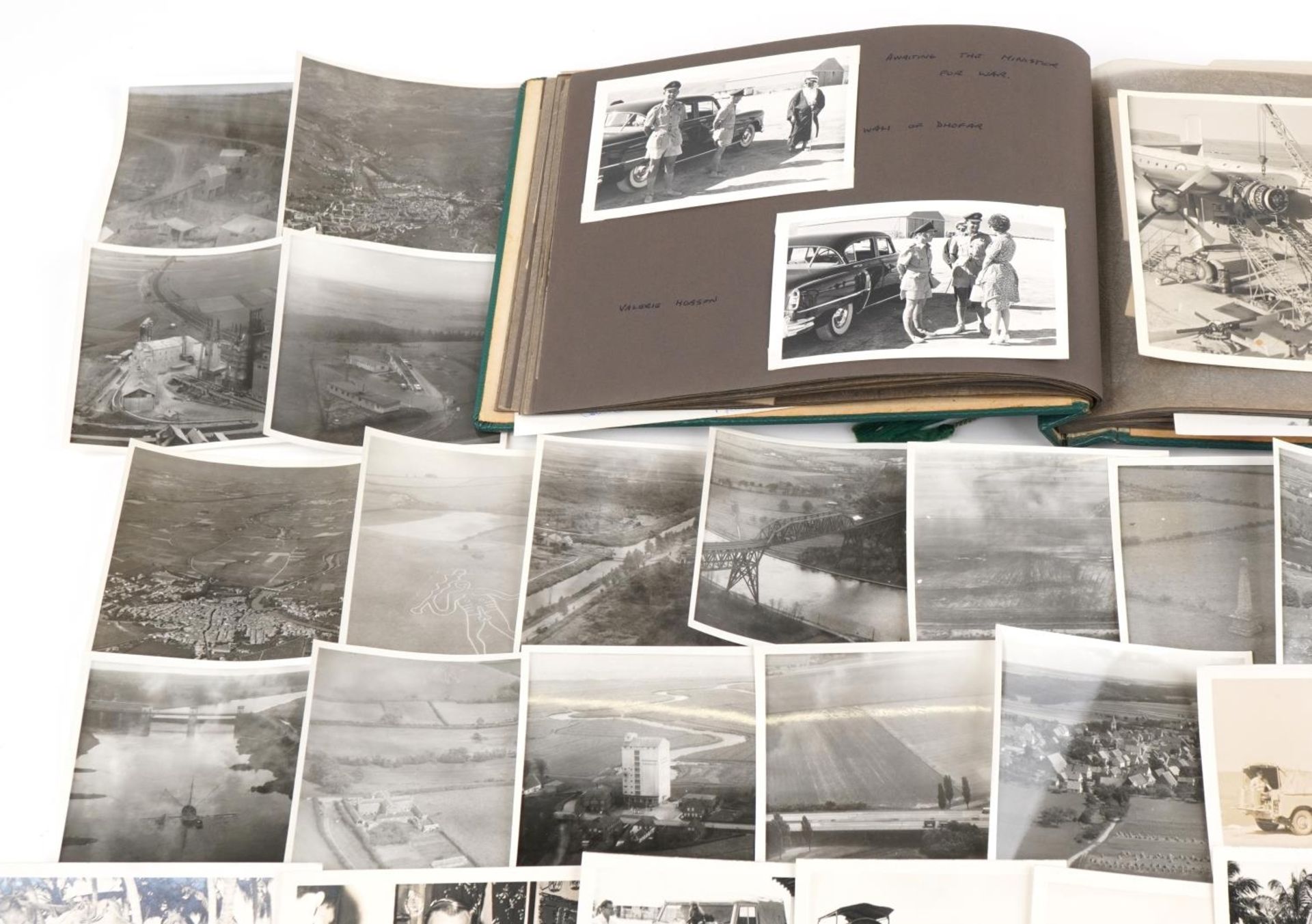 Military interest photographs arranged in an album relating to Royal Air Force Salalah, Dhofar, - Image 6 of 28