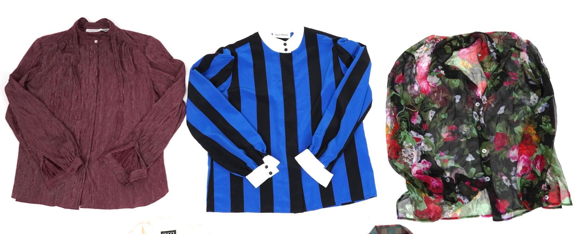 Five designer ladies blouses including Gucci and Ralph Lauren, size 14 : For further information - Bild 2 aus 6