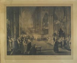 After W E Lockhart - The Jubilee celebration in Westminster Abbey, June 21st 1887, Victorian black