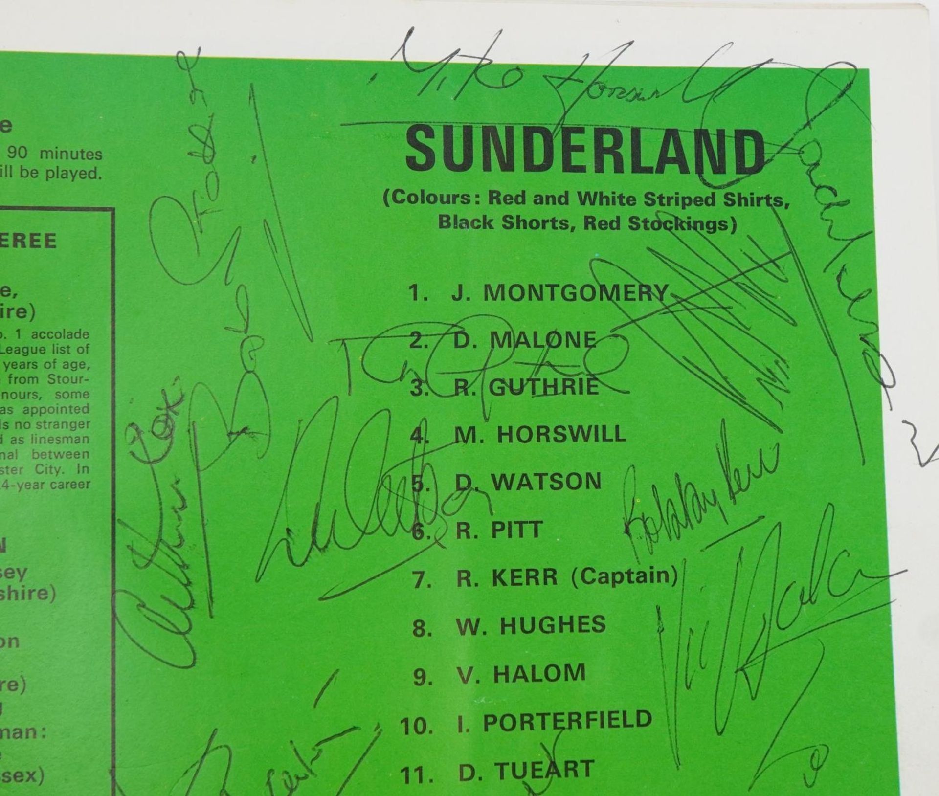 Sporting interest Leeds United V Sunderland 1973 FA Cup Final football program signed by all - Image 2 of 5