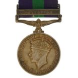 British military World War II General Service medal with Palestine bar awarded to 6396901PTE.J.H.