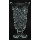 Large Waterford Crystal vase, 30.5cm high : For further information on this lot please visit www.