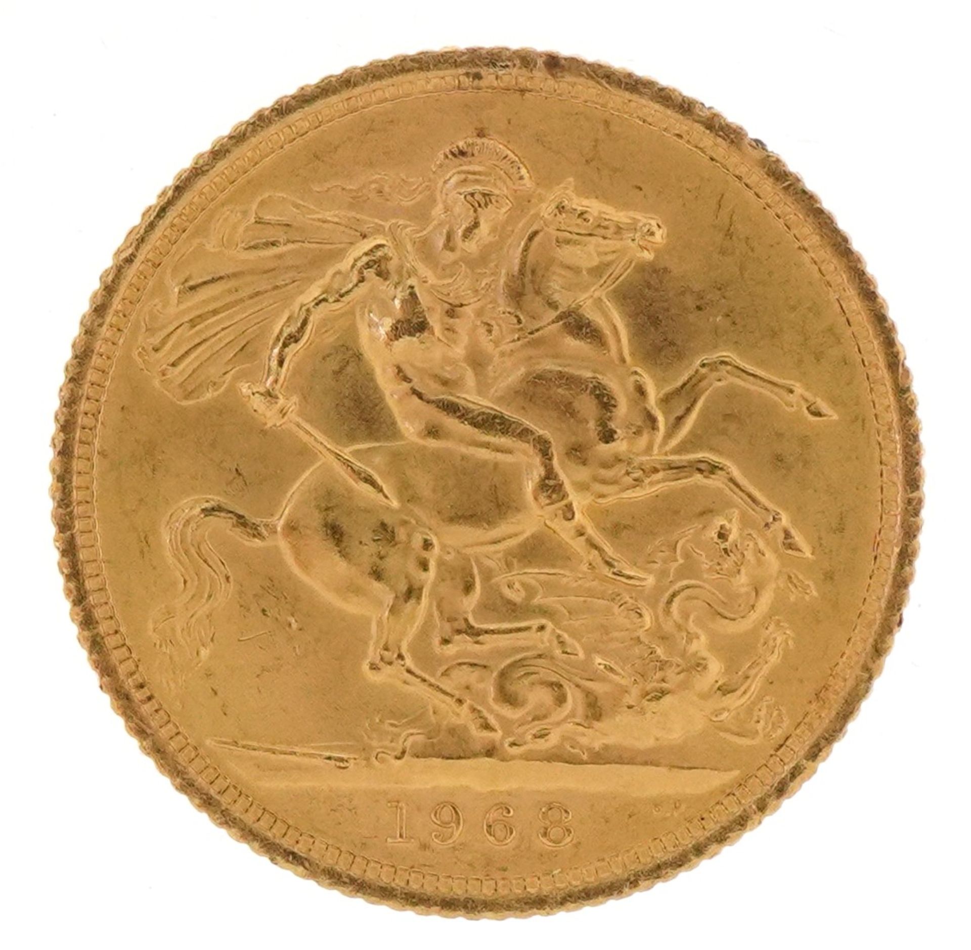 Elizabeth II 1968 gold sovereign : For further information on this lot please visit www.