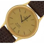 Omega, ladies Omega Deville 18ct gold wristwatch, the case numbered 1353, 23mm wide, total weight