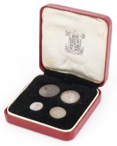 Elizabeth II 1970 Maundy coin set with fitted case by The Royal Mint : For further information on