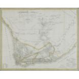 Die Sudspitze von Africa, early 19th century hand coloured map, Jonathon Potter Antique Maps details