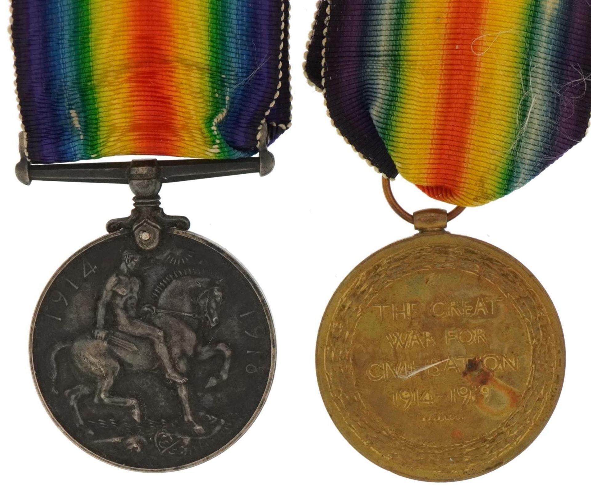 British military World War I pair awarded to M1-6247PTE.J.S.S.ELLIS.A.S.C. : For further information - Image 3 of 5