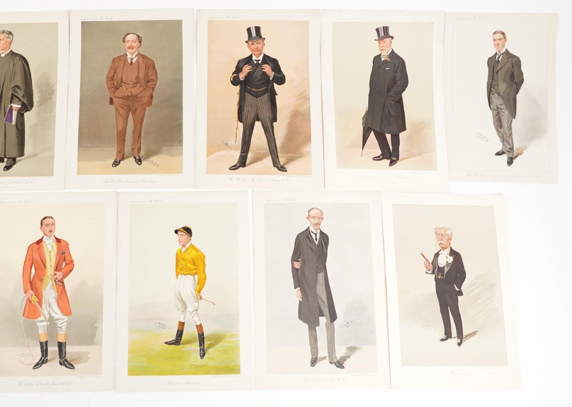 Collection of spying coloured prints including The Right Honourable Lord Ampthill and The Right - Image 3 of 4
