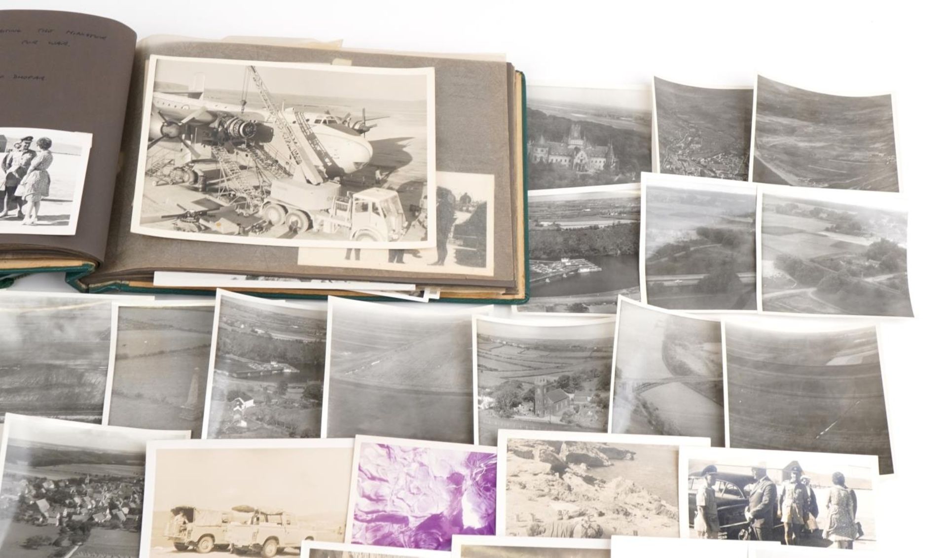 Military interest photographs arranged in an album relating to Royal Air Force Salalah, Dhofar, - Image 7 of 28