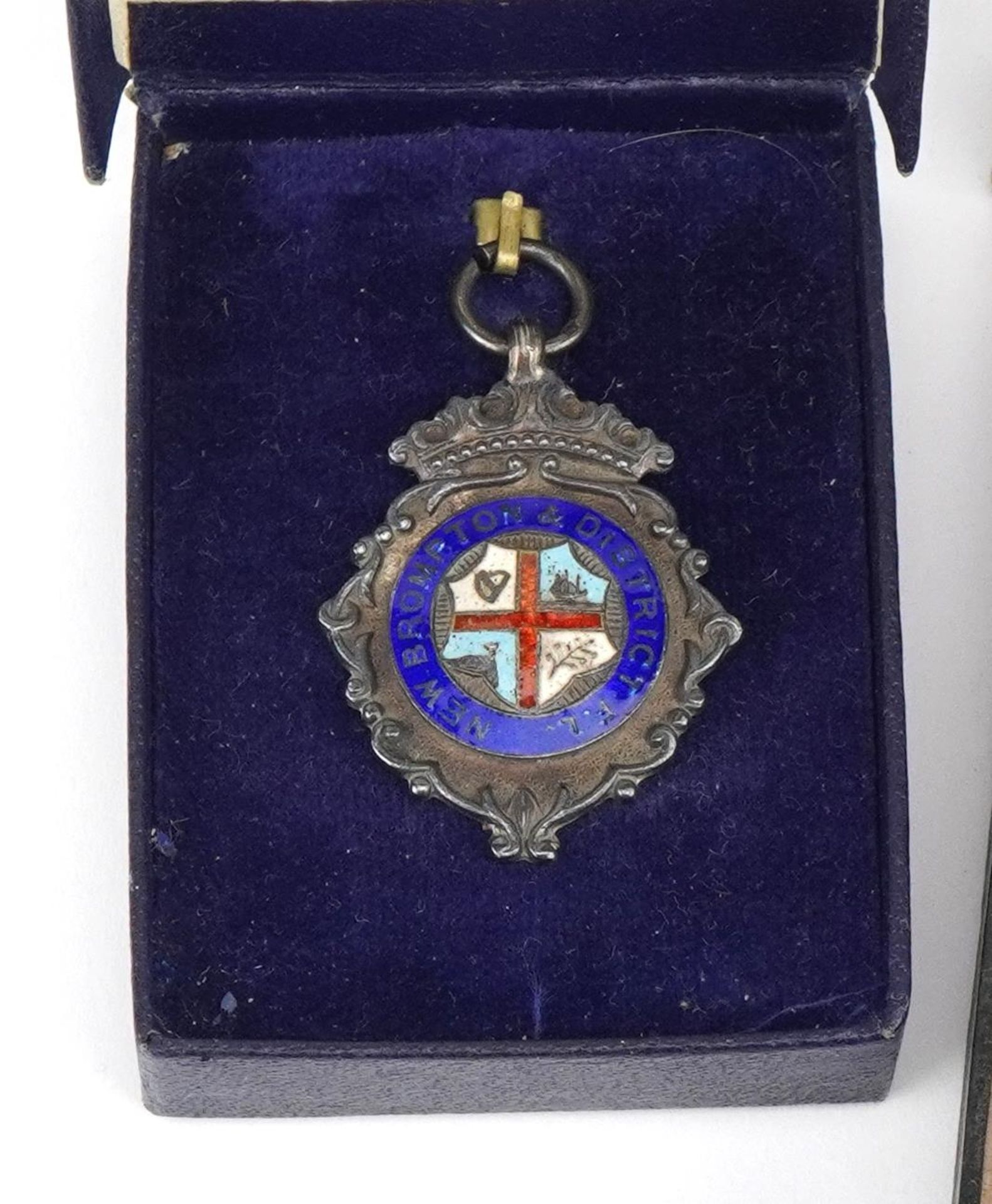 Seven silver sports jewels, six with enamel including Equitable Friendly Society, New Brompton - Image 2 of 4