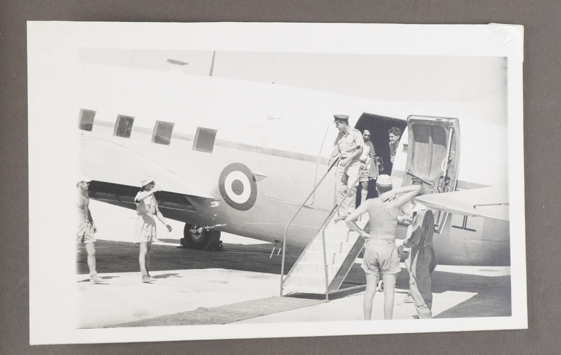 Military interest photographs arranged in an album relating to Royal Air Force Salalah, Dhofar, - Image 22 of 28