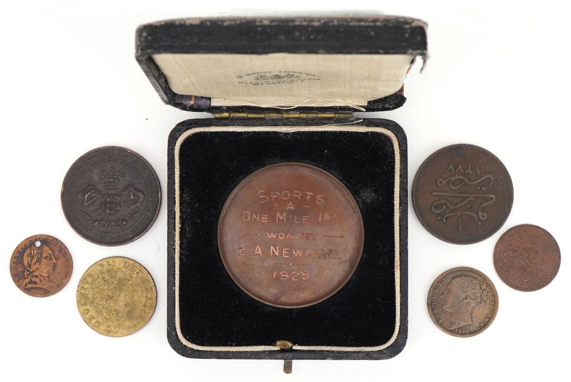Antique and later coins and medallions including an example commemorating Four Generations of the - Bild 3 aus 4