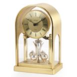 Whitehall quartz dome top anniversary clock, 20cm high : For further information on this lot