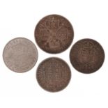 Victorian and later British coinage including 1887 double florin and 1902 half crown : For further