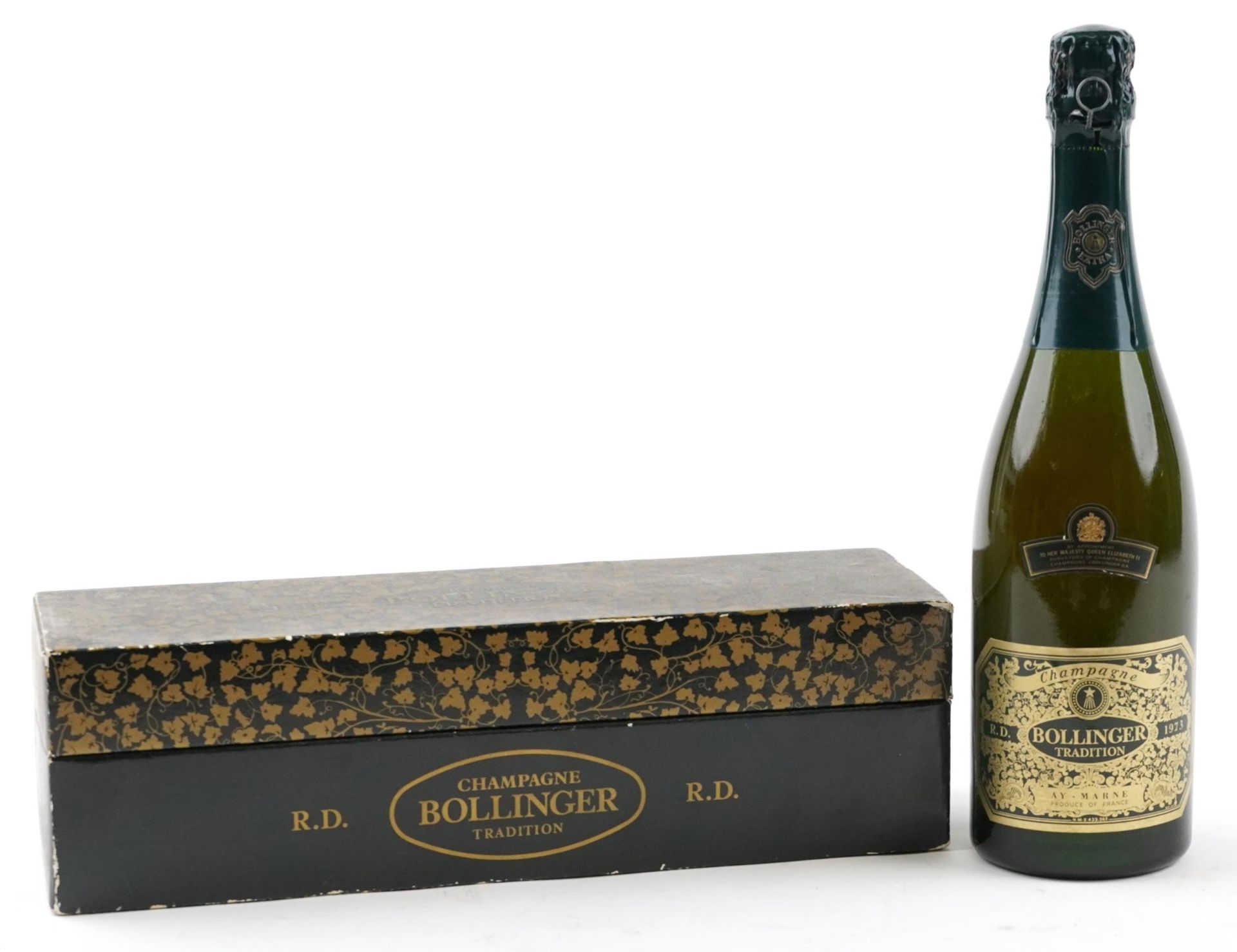 Bottle of 1973 Bollinger Tradition Champagne with box : For further information on this lot please