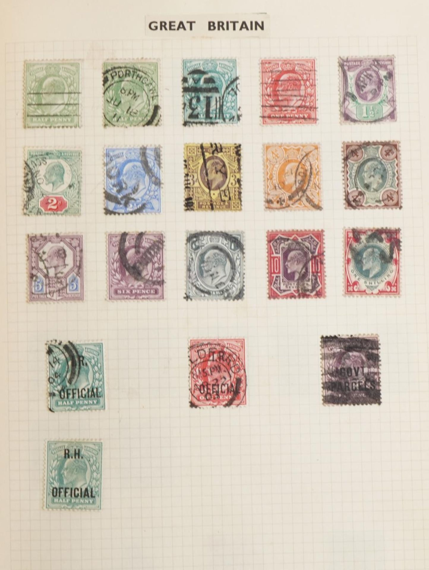 19th century and later British and world stamps arranged in four albums including Penny Black, Two - Bild 3 aus 22