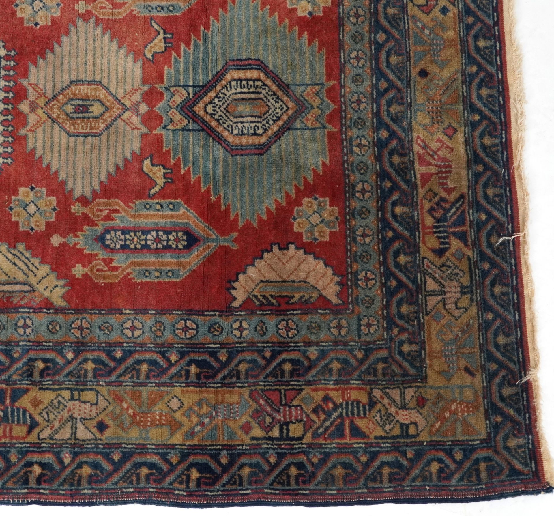Rectangular Persian rug having an all over floral design, 158cm x 95cm : For further information - Image 5 of 6