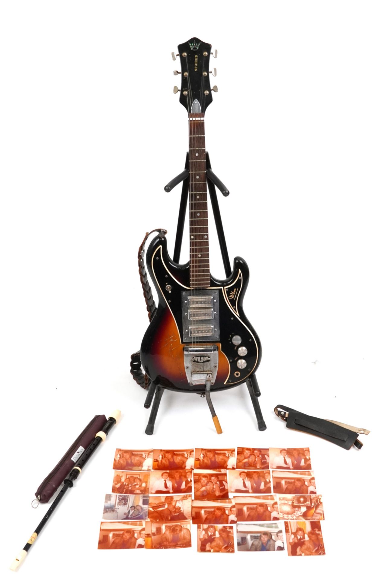 Rod Stewart interest Seamus six string electric guitar engrave Rod Stewart by Rod Stewart whilst - Image 2 of 8