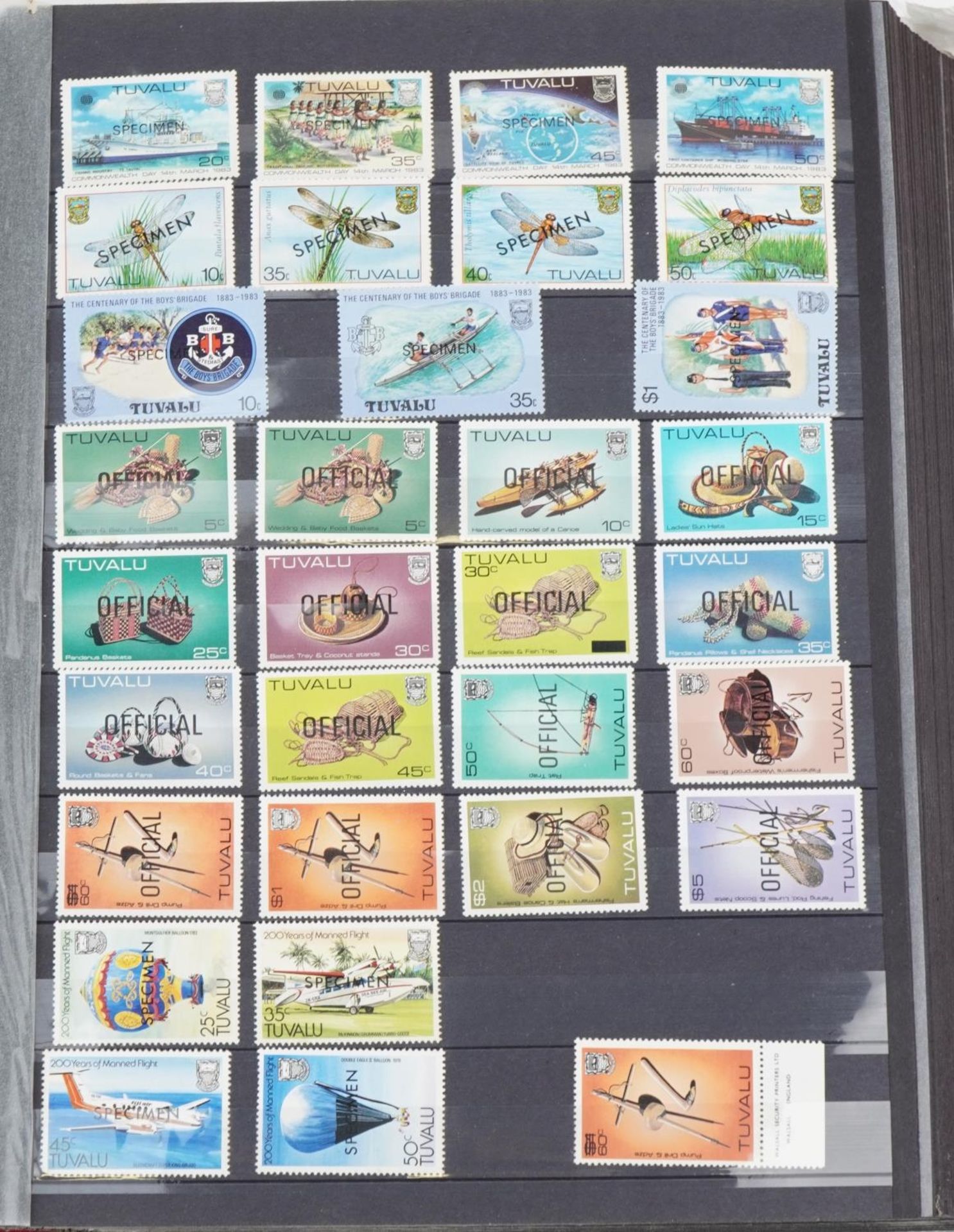 Collection of Tuvalu unmounted stamps arranged in an album : For further information on this lot - Bild 5 aus 8