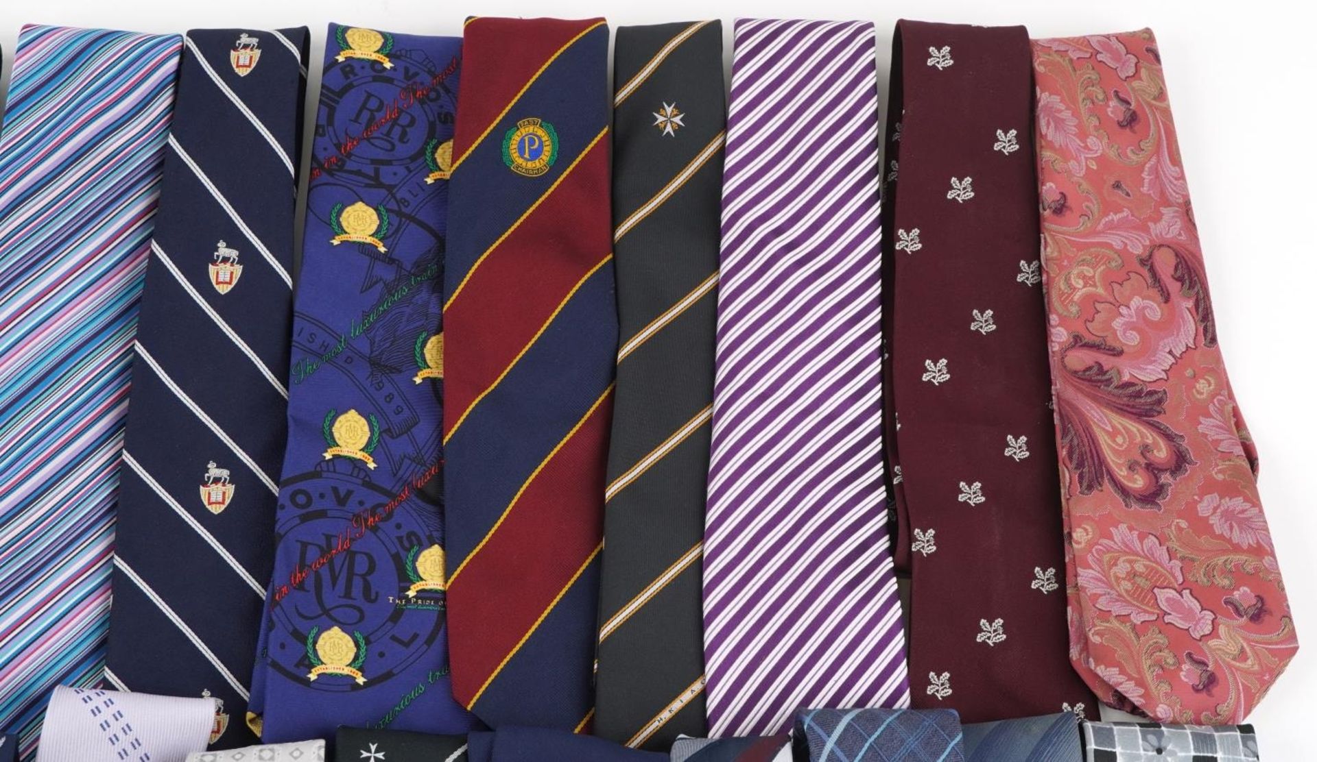 Large quantity of gentlemen's silk ties including military and cricket examples : For further - Image 3 of 7