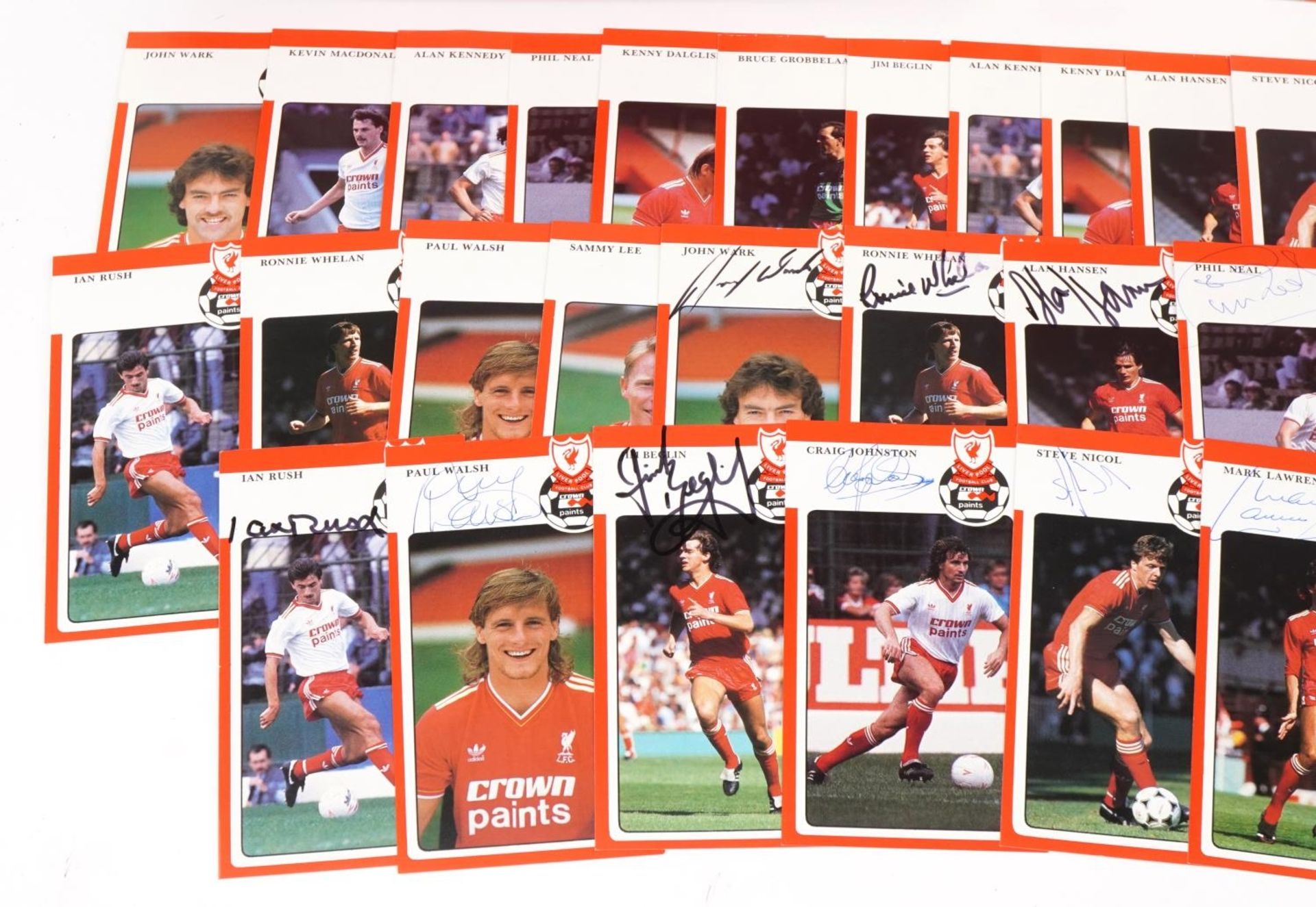Sporting interest Liverpool Football Club collectables with Crown Paints player cards, some - Bild 3 aus 5