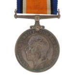 British military World War I 1914-18 War medal awarded to K.52032A.A.HUTCHINSON.STO.2.R.N. : For