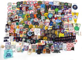 Large collection of 1970s and later predominantly scouting, girl guides and jamboree cloth