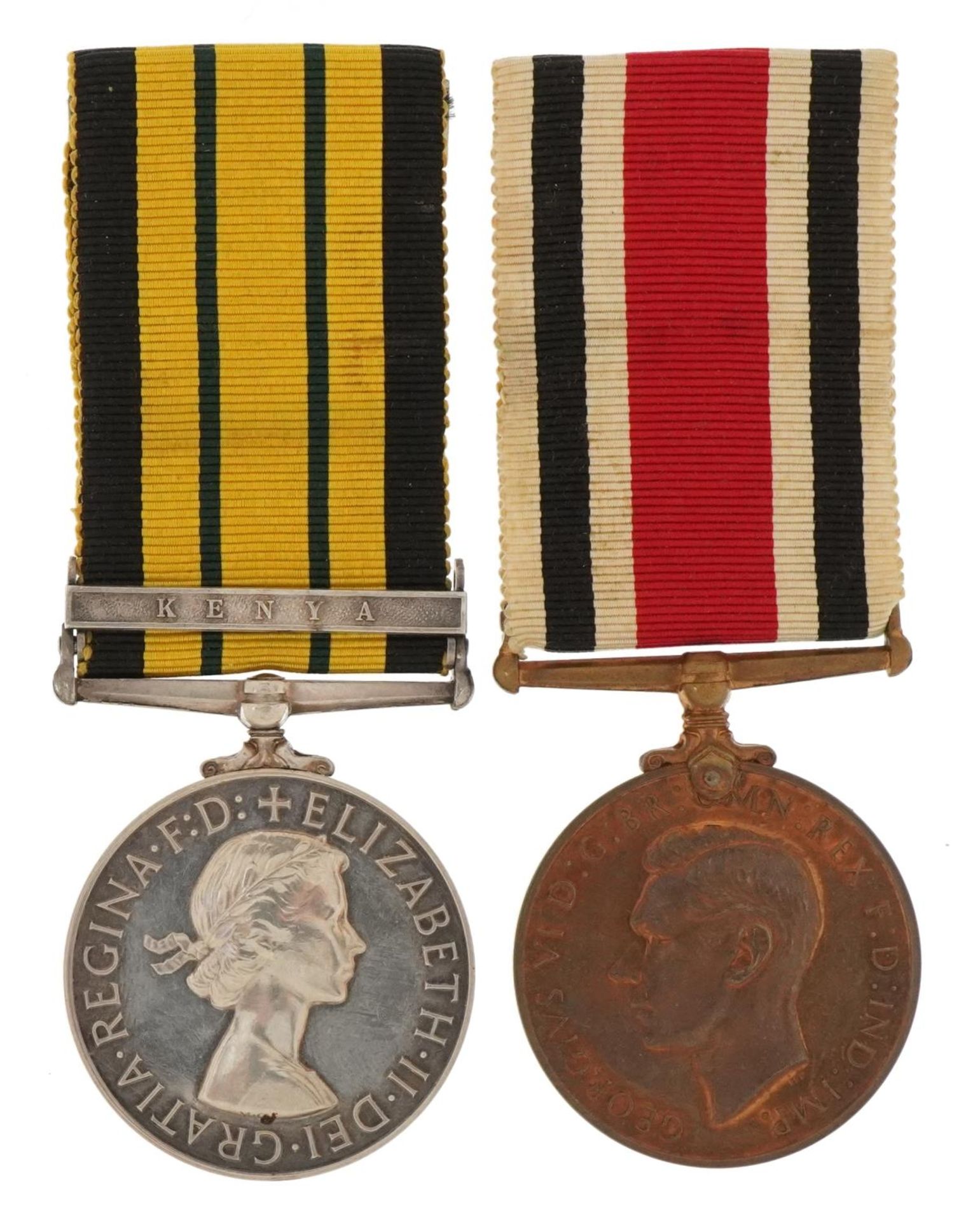 British military medals relating to the Crayford family comprising George VI Faithful Service - Image 2 of 5
