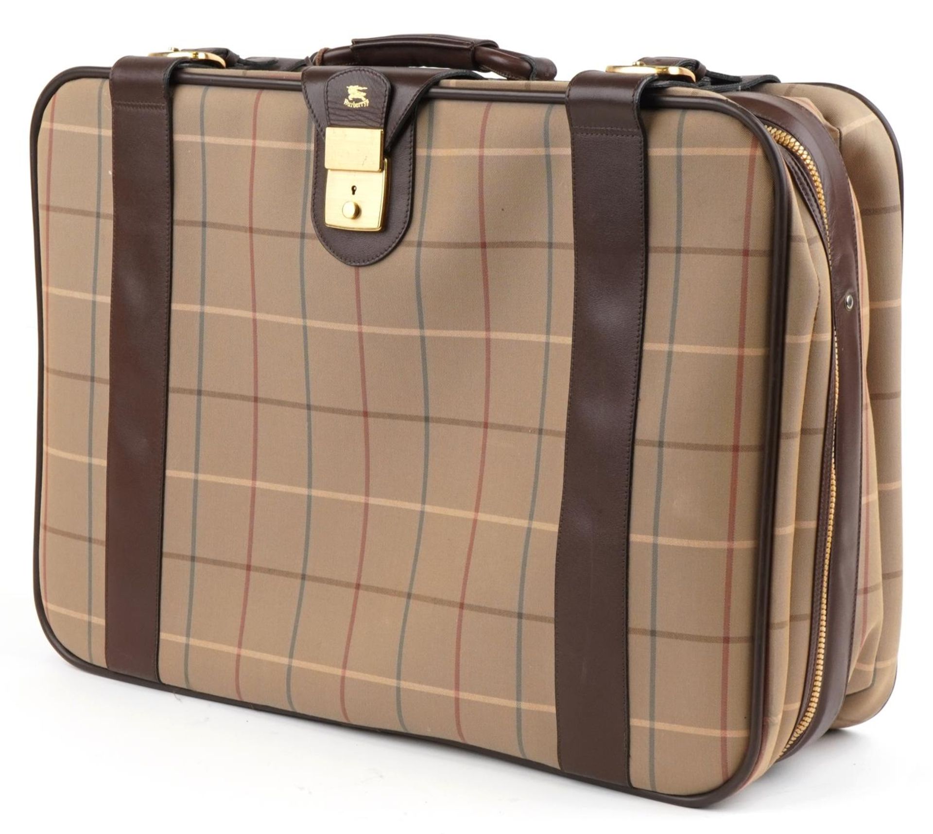 Vintage Burberry's Nova check suitcase, 43.5cm H x 61.5cm W x 19.5cm D : For further information