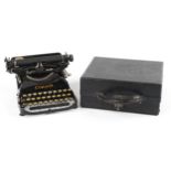 Vintage Corona portable typewriter with case : For further information on this lot please visit