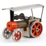 Vintage Mamod style scratch built traction engine, 23.5cm in length : For further information on