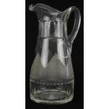 Georgian cut glass water jug, 29cm high : For further information on this lot please visit www.