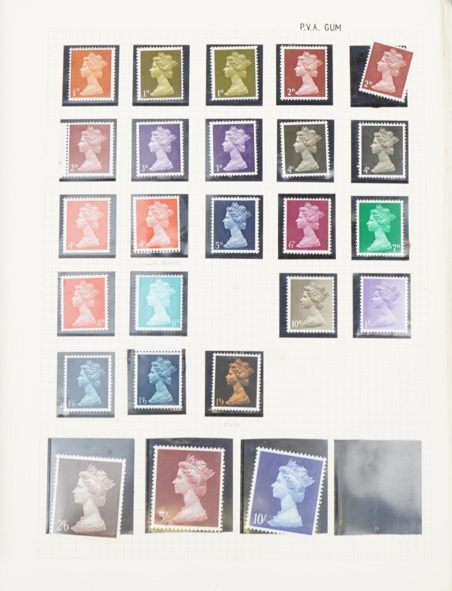 Collection of mint and used Great Britain stamps arranged in three albums : For further - Bild 3 aus 11