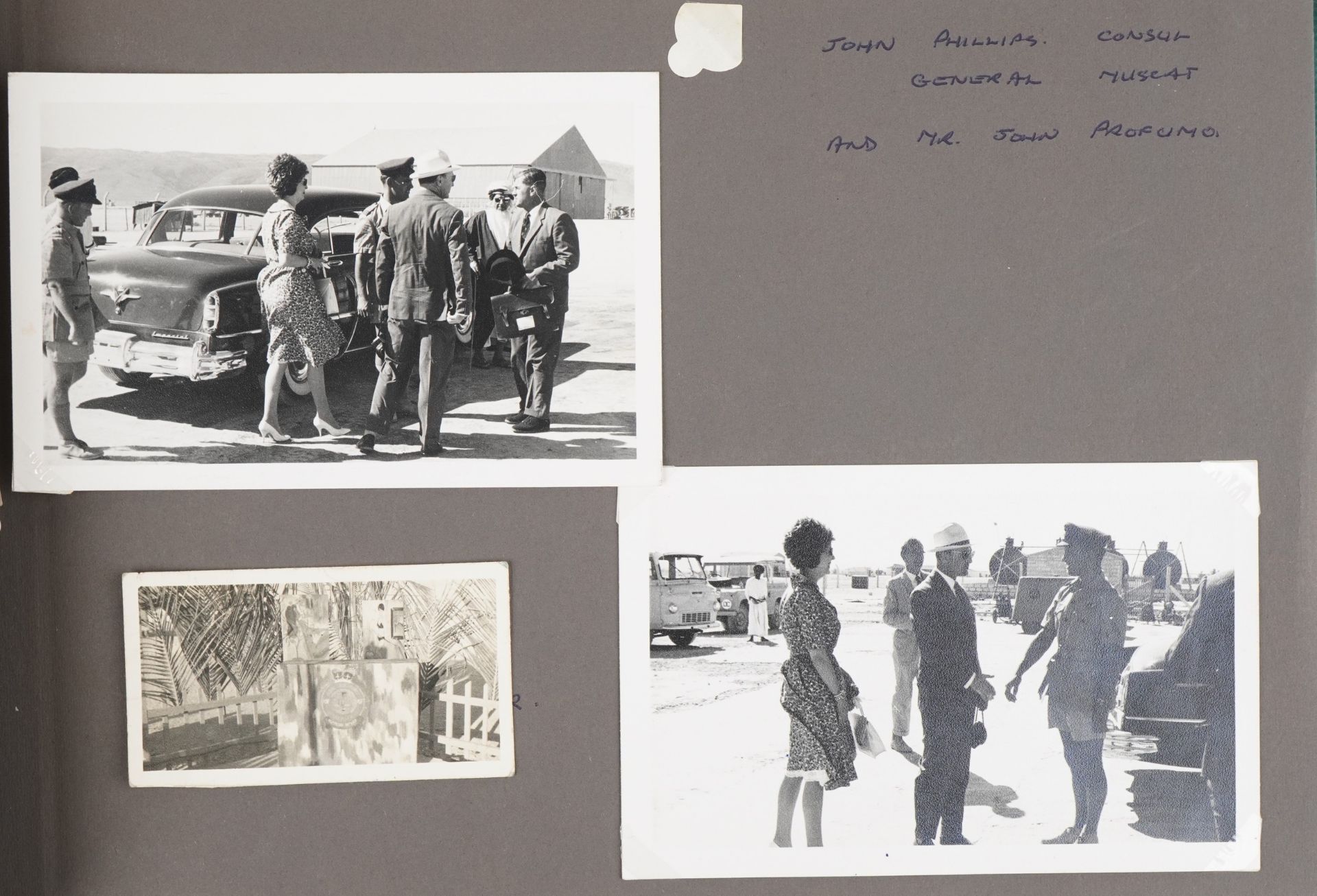 Military interest photographs arranged in an album relating to Royal Air Force Salalah, Dhofar, - Image 19 of 28