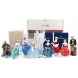 Collectable figures and figurines including Royal Doulton The Auctioneer, Royal Doulton A Good Catch