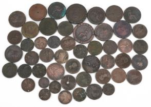 George III and later British and Irish copper coinage including Cartwheel penny and farthings :