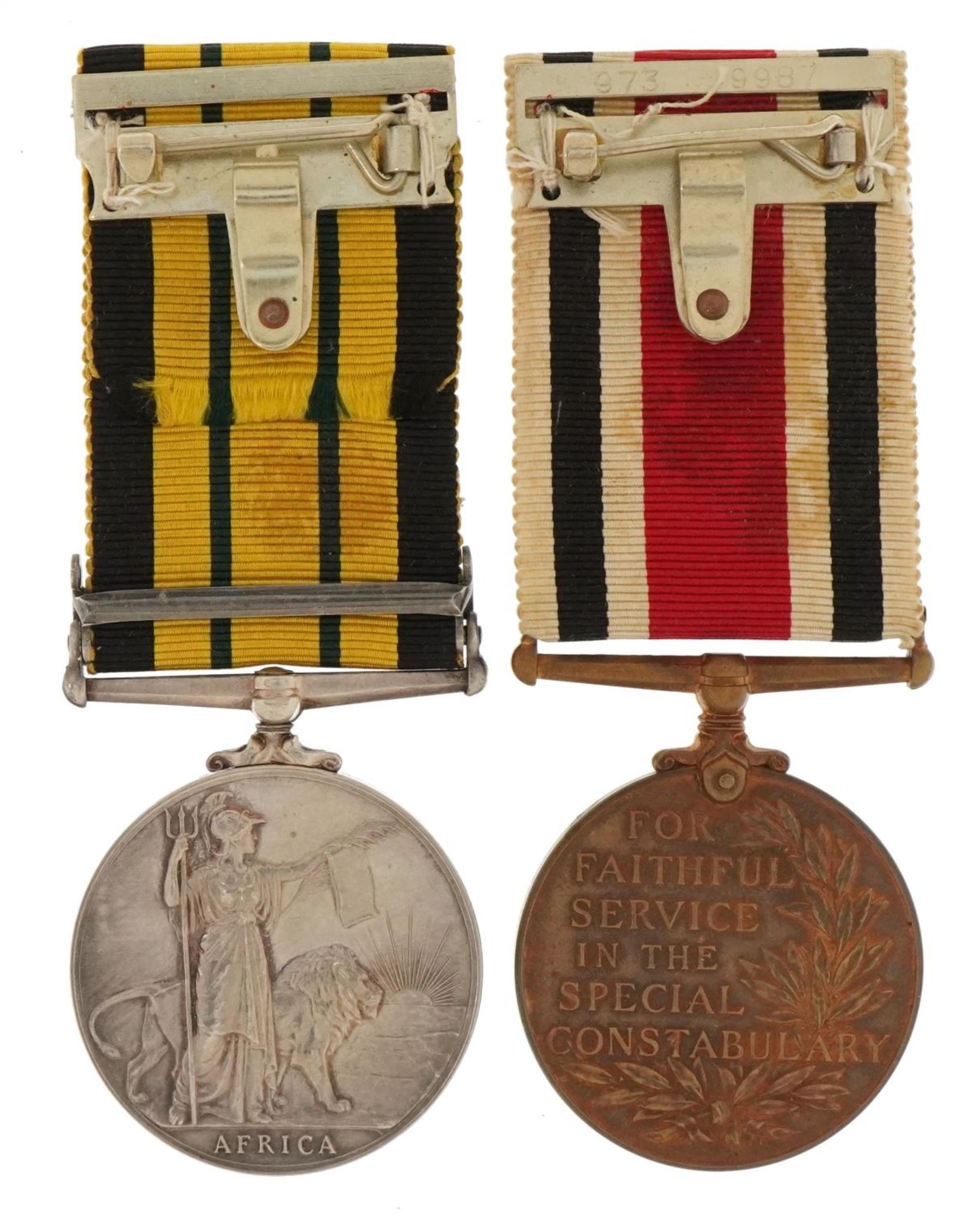 British military medals relating to the Crayford family comprising George VI Faithful Service - Image 3 of 5