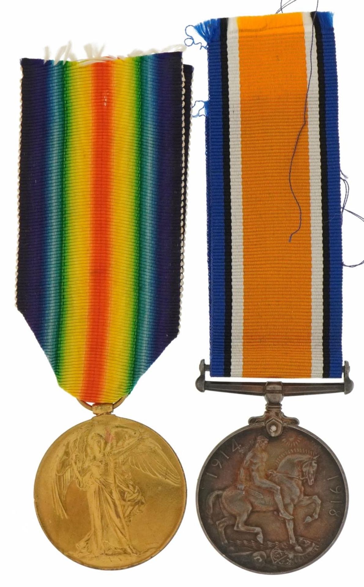 British military World War I pair awarded to 35799PTE.T.W.HOULISON.YORKS.L.I. : For further - Image 2 of 5