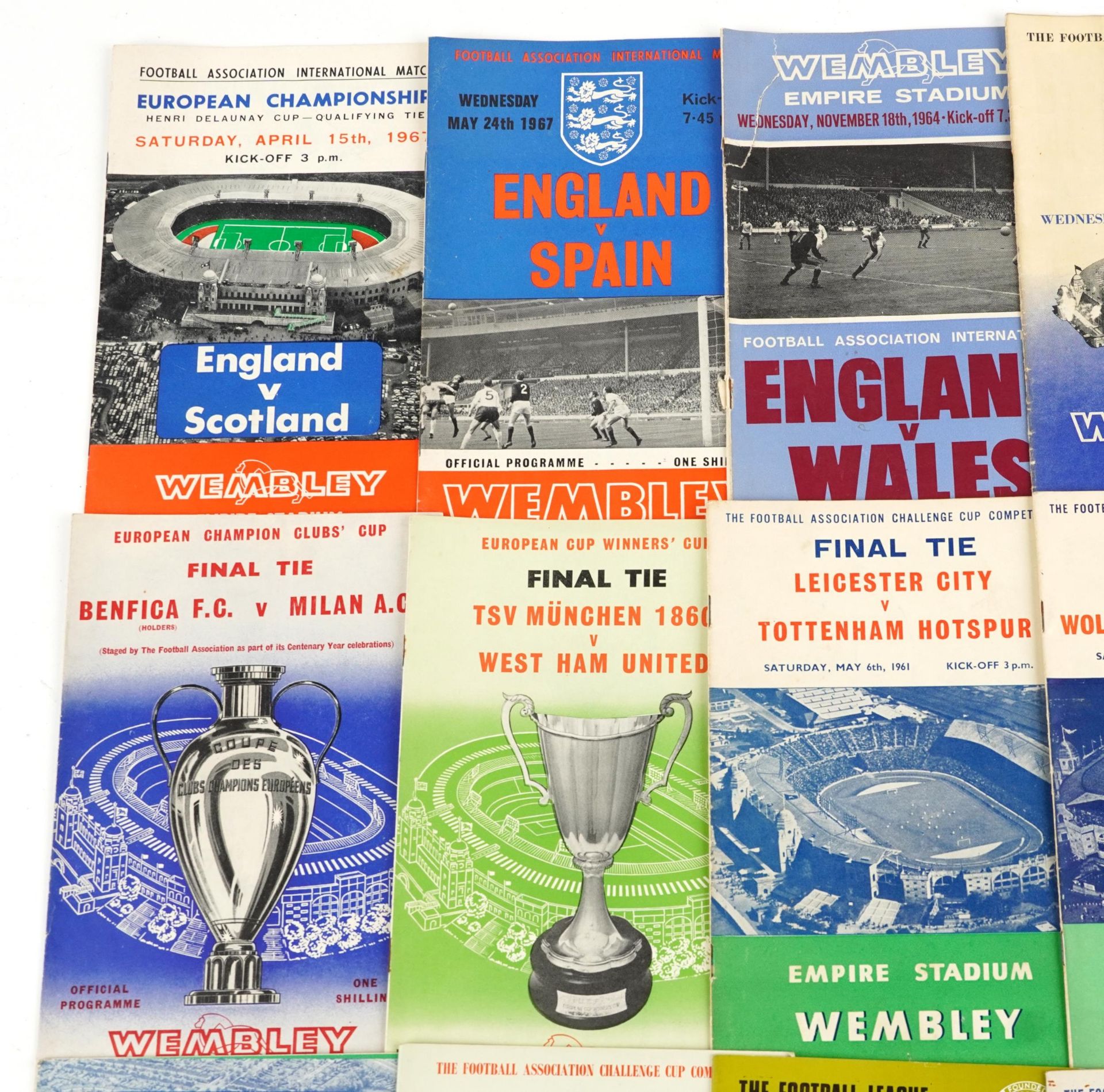 Sporting interest 1960s and later football programmes, predominantly Wembley, some finals, including - Image 2 of 5