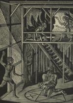 Eric Ravilious - Doctor Faustus conjuring Mephostophilis, inscribed The Legion Book printed by The