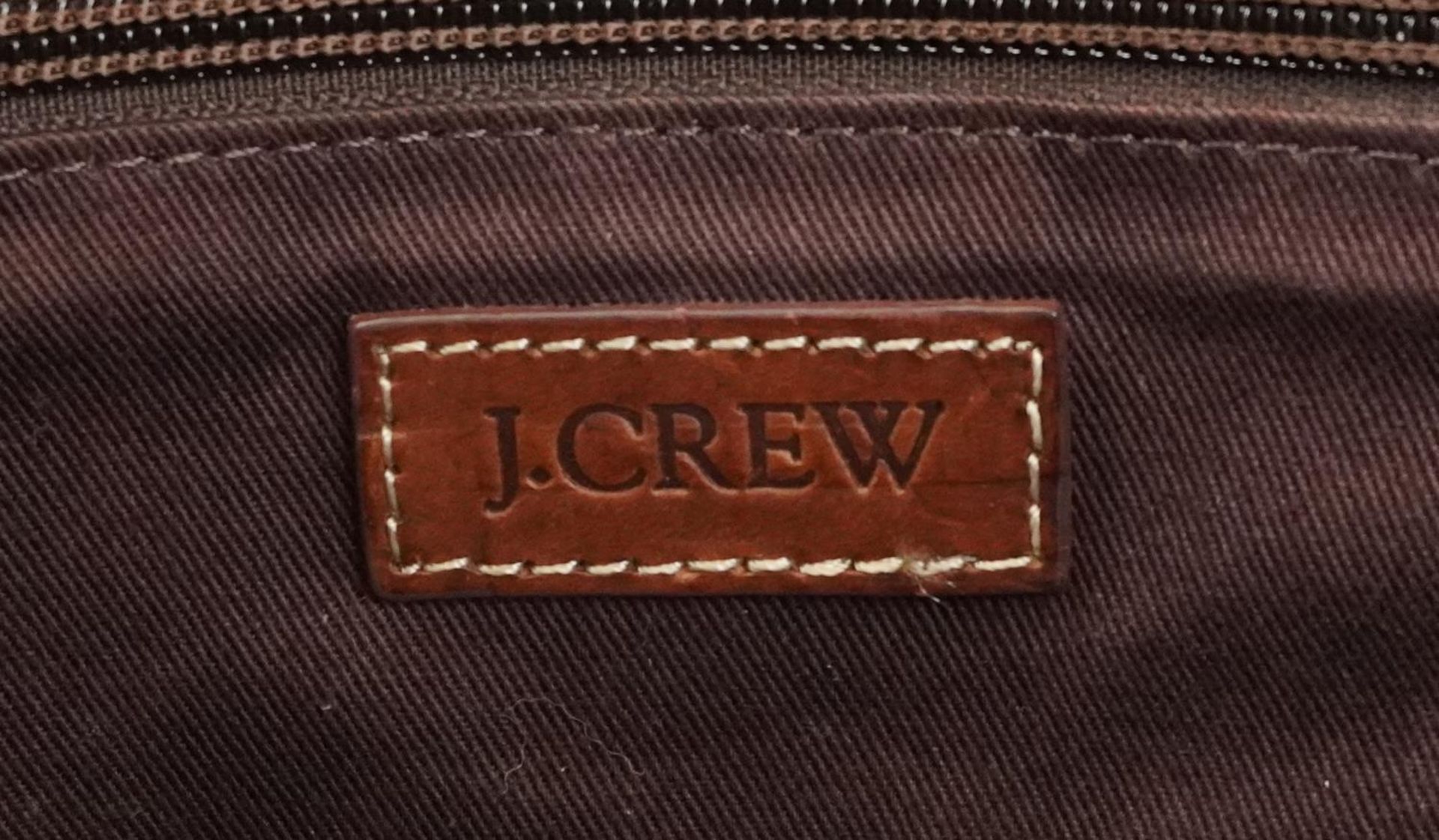 J Crew woollen and leather bag together with a Christian Dior makeup bag, largest 46cm x 36cm : - Bild 4 aus 4