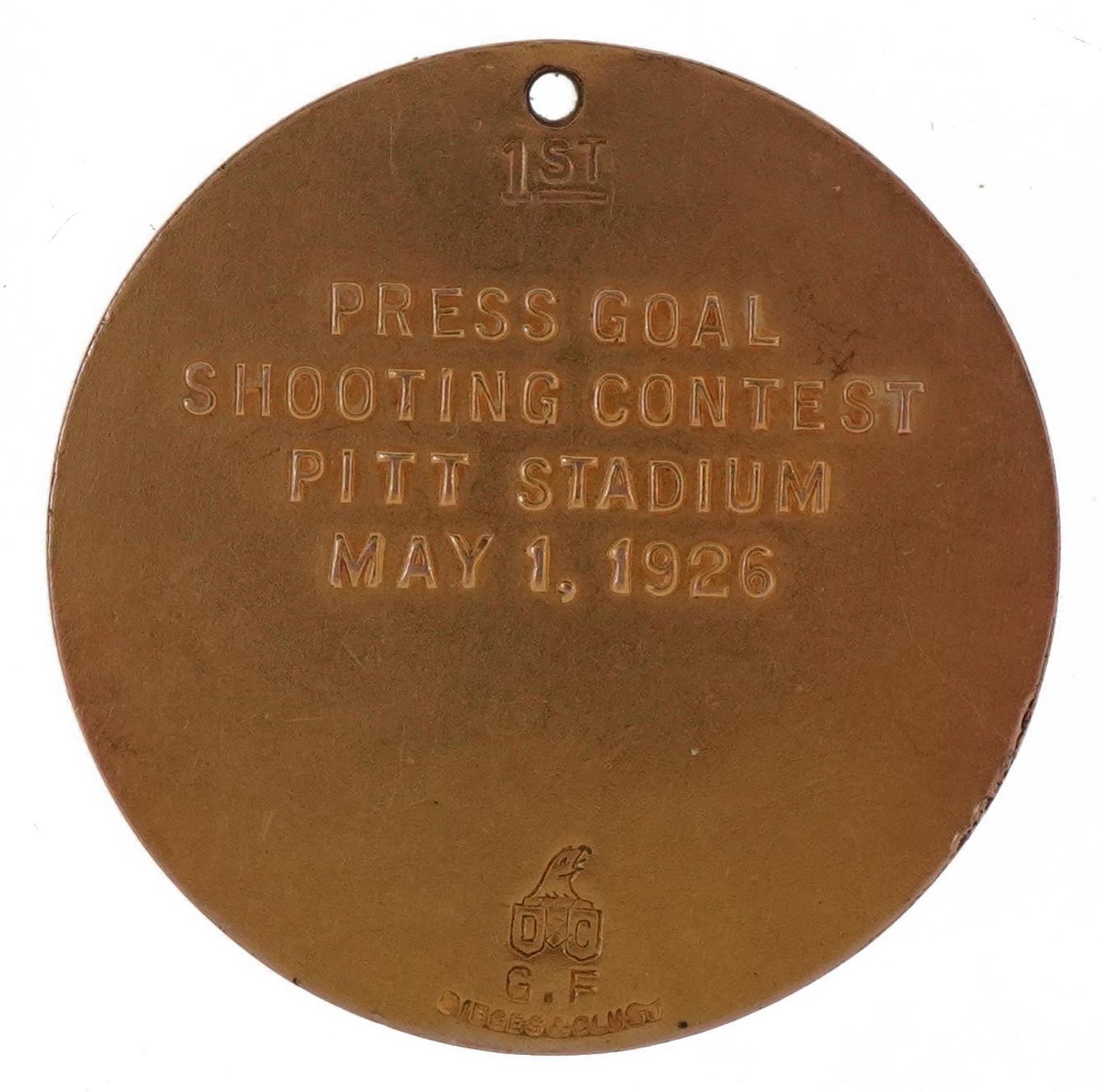 Sporting interest Dieges & Clust 1926 American football gold filled medal for first cast press - Bild 2 aus 3